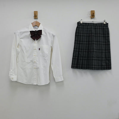 【中古】千葉県 日本大学習志野高等学校 女子制服 5点（ブレザー・ニット・シャツ・スカート）sf012529