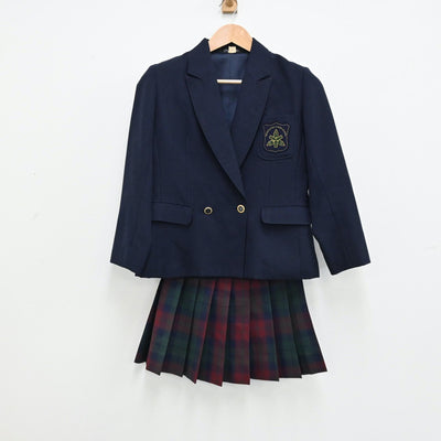 【中古】大分県 大分県立情報科学高等学校 女子制服 2点（ブレザー・スカート）sf012537