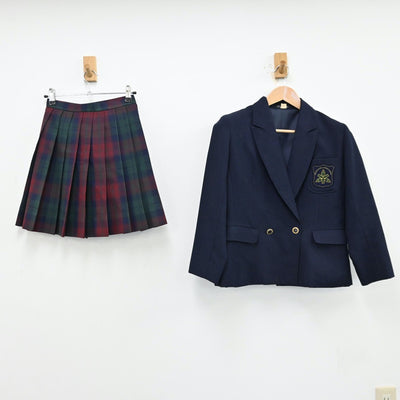 【中古】大分県 大分県立情報科学高等学校 女子制服 2点（ブレザー・スカート）sf012537