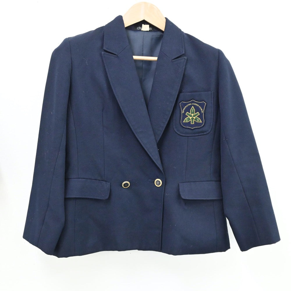 【中古】大分県 大分県立情報科学高等学校 女子制服 2点（ブレザー・スカート）sf012537