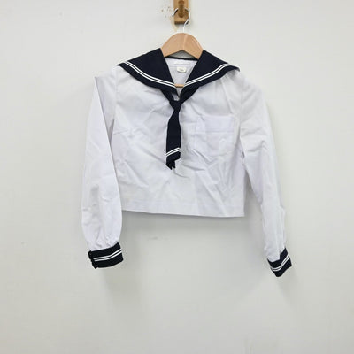 【中古】北海道 札幌東陵高校 女子制服 3点（セーラー服・スカート）sf012540