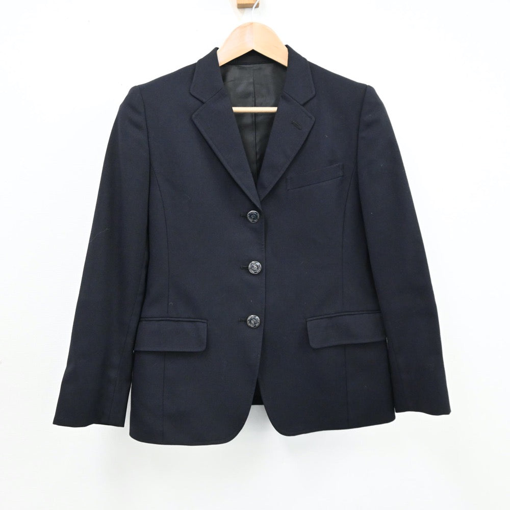 【中古】大阪府 北摂つばさ高等学校 女子制服 2点（ブレザー・スカート）sf012545