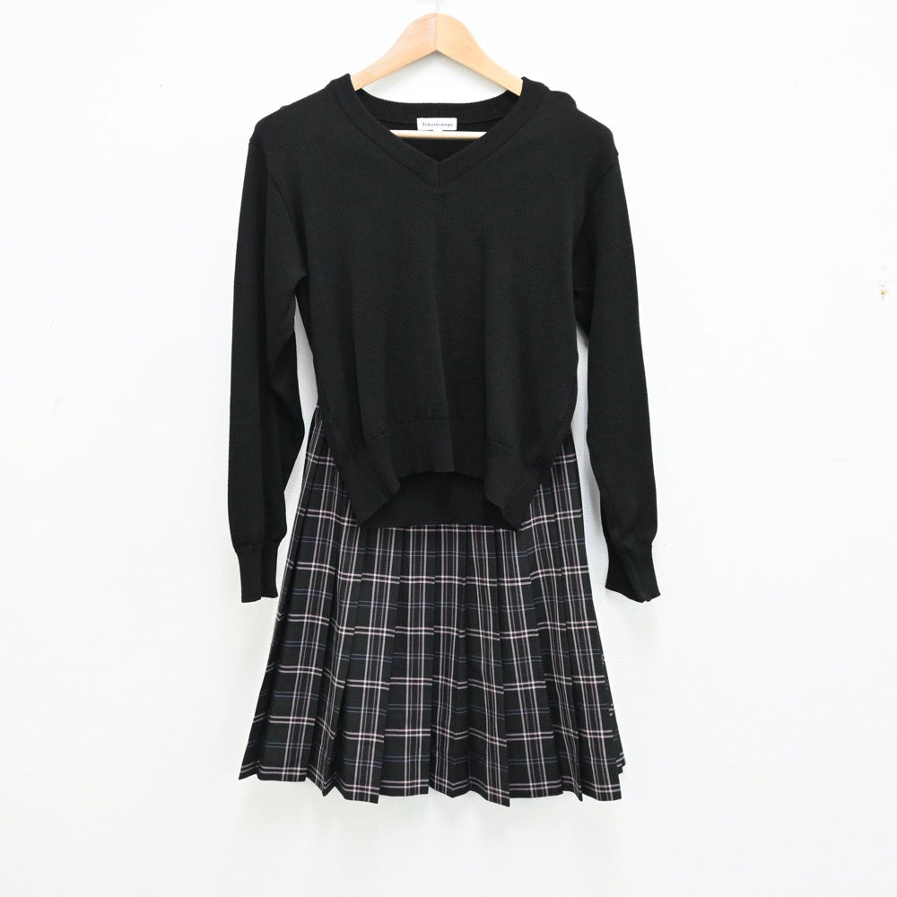 【中古】大阪府 梅花高等学校 女子制服 5点（ブレザー・ニット・シャツ・スカート）sf012547