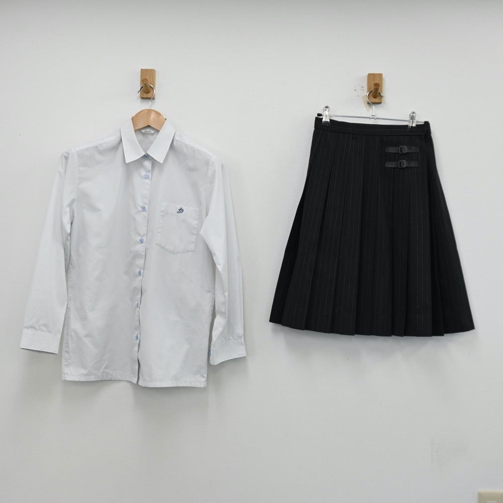 【中古】東京都 郁文館グローバル高等学校 女子制服 3点（シャツ・スカート）sf012561