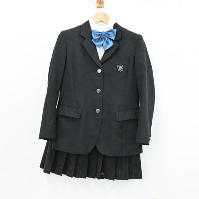 【中古】東京都 郁文館グローバル高等学校 女子制服 6点（ブレザー・シャツ・ニット・スカート）sf012562