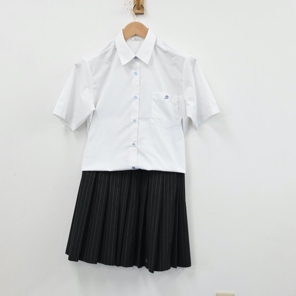 【中古】東京都 郁文館グローバル高等学校 女子制服 3点（シャツ・スカート）sf012563