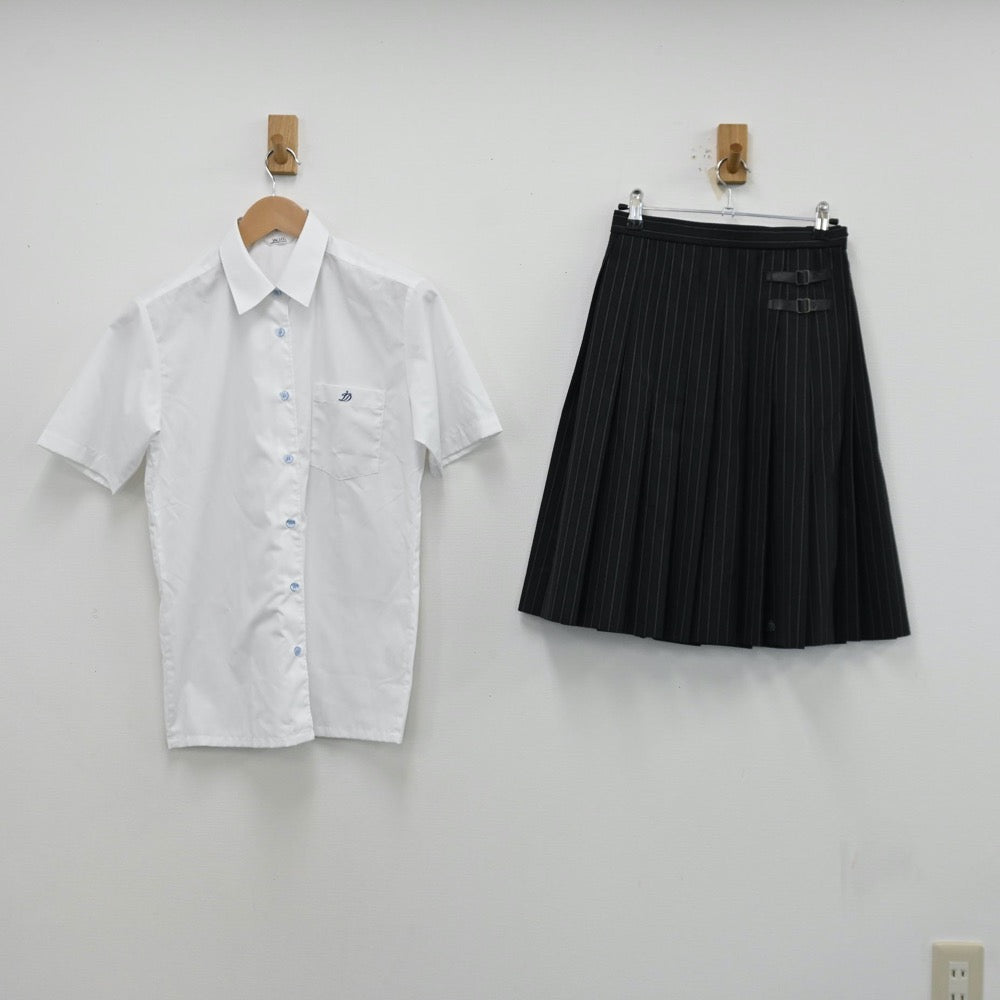 【中古】東京都 郁文館グローバル高等学校 女子制服 3点（シャツ・スカート）sf012563