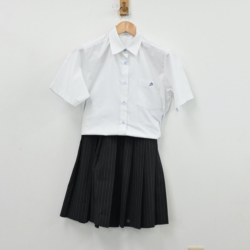 【中古】東京都 郁文館グローバル高等学校 女子制服 5点（シャツ・スカート）sf012564