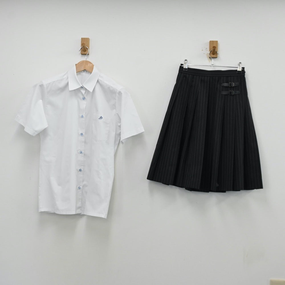 【中古】東京都 郁文館グローバル高等学校 女子制服 5点（シャツ・スカート）sf012564