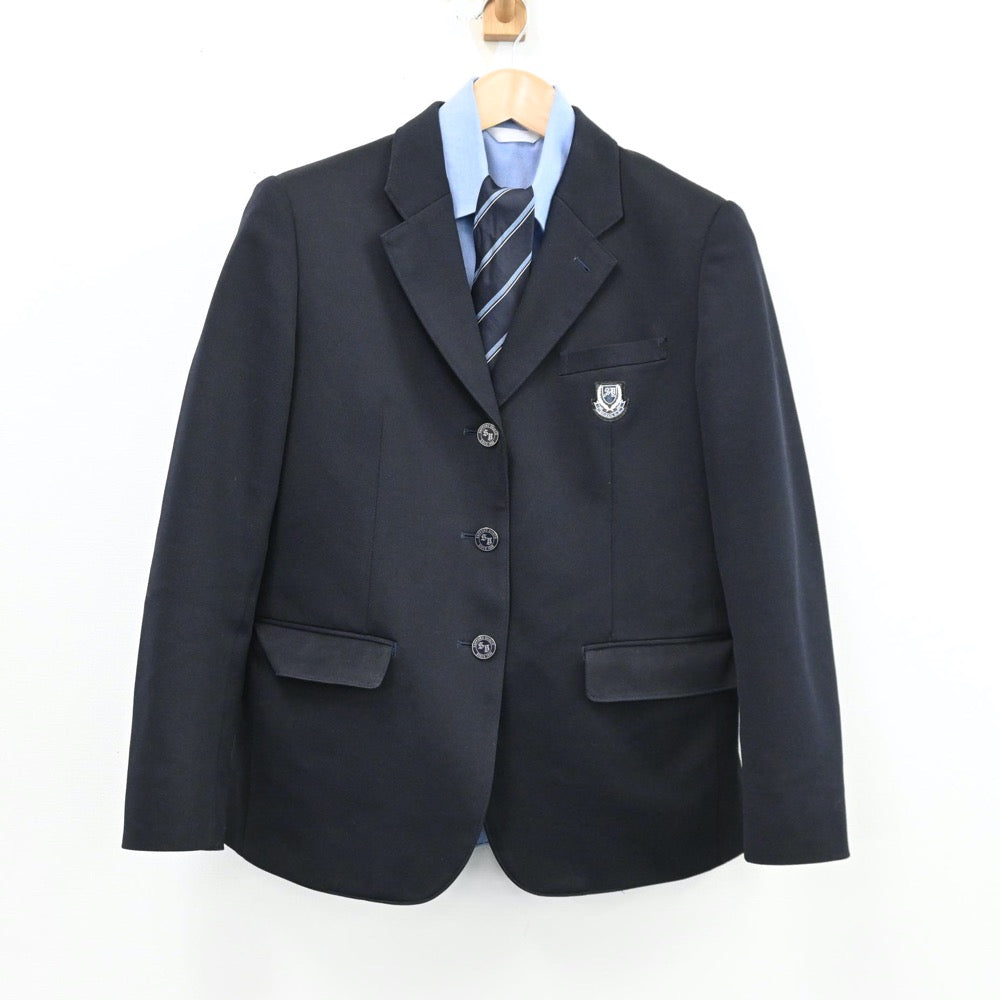 【中古】北海道 札幌新陽高等学校 女子制服 3点（ブレザー・シャツ）sf012570
