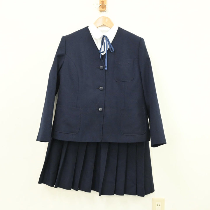 中古制服】北海道 北海道釧路市景雲中学校 女子制服 5点（ブレザー・シャツ・ベスト・スカート）sf012577【リサイクル学生服】 |  中古制服通販パレイド