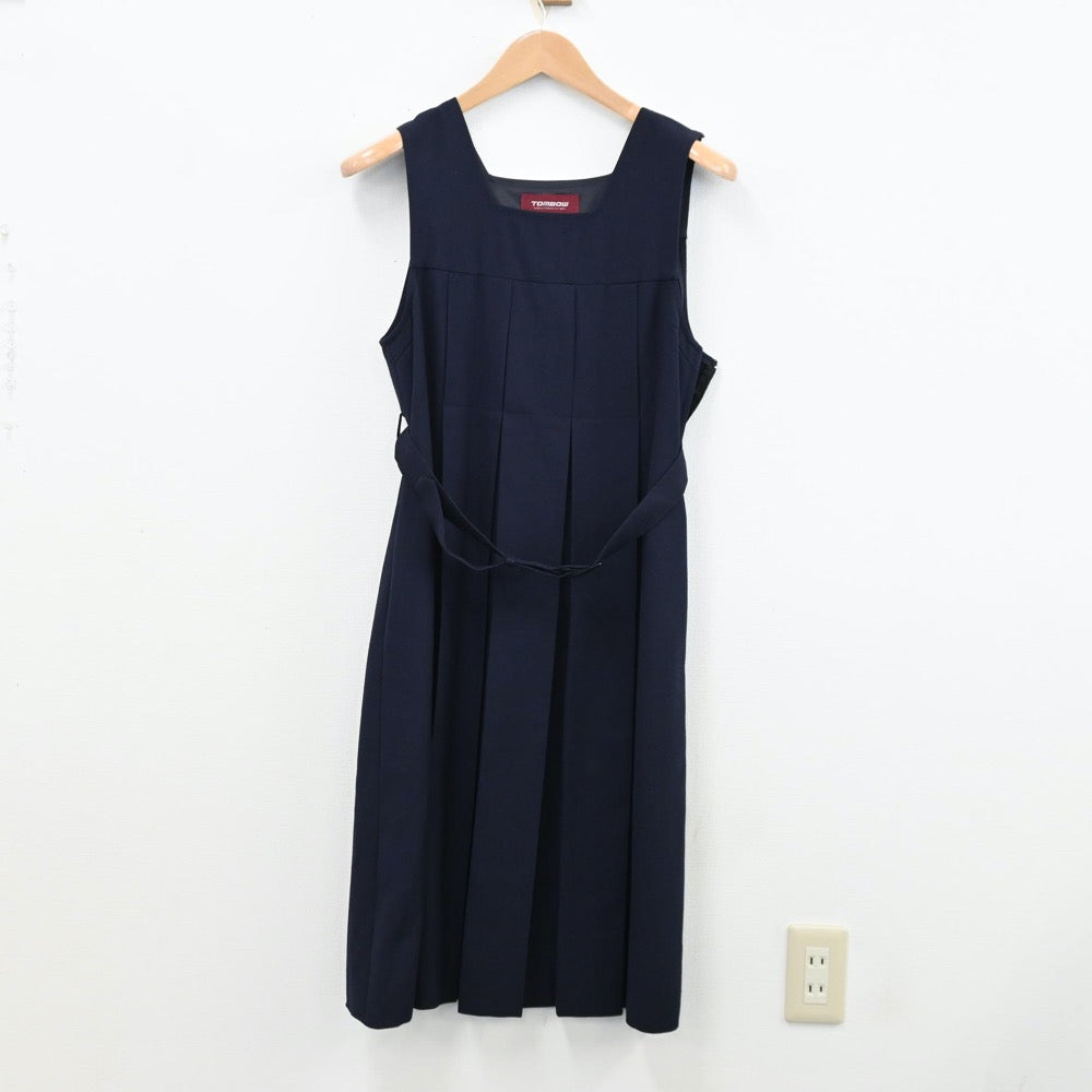 【中古】福岡県 福岡雙葉高等学校 女子制服 2点（ニット・ジャンパースカート）sf012590