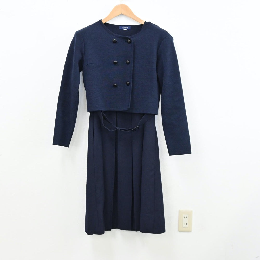 【中古】福岡県 福岡雙葉高等学校 女子制服 2点（ニット・ジャンパースカート）sf012591