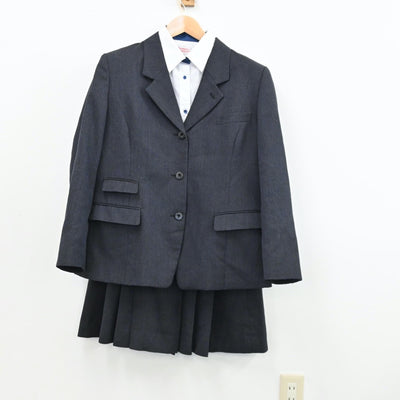 【中古】神奈川県 アレセイア湘南高等学校 女子制服 5点（ブレザー・シャツ・ニット・スカート）sf012595