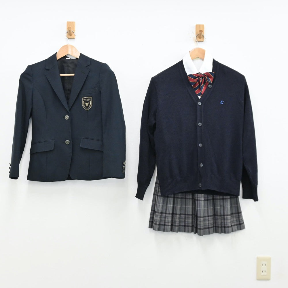 【中古】東京都 関東第一高等学校 女子制服 4点（ブレザー・シャツ・ニット・スカート）sf012604