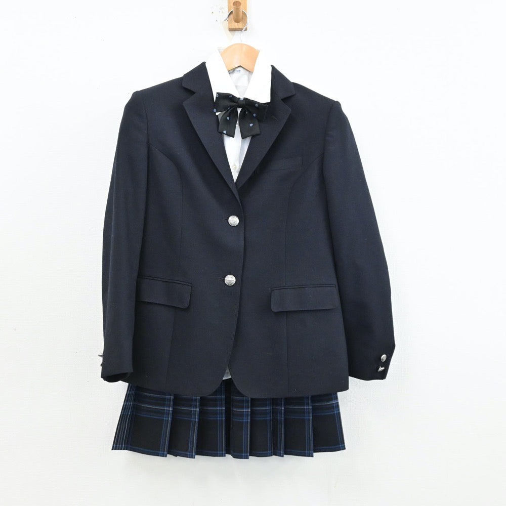 【中古】大阪府 大阪府立住吉高等学校 女子制服 4点（ブレザー・シャツ・スカート）sf012611