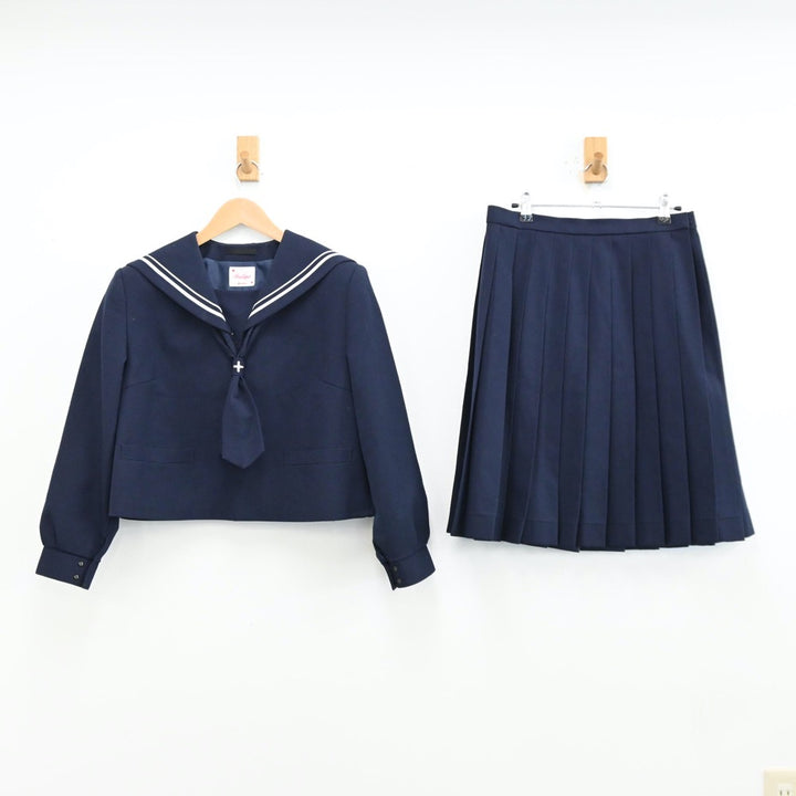 中古制服】山形県 山形市立第十中学校 女子制服 3点（セーラー服・スカート）sf012616【リサイクル学生服】 | 中古制服通販パレイド