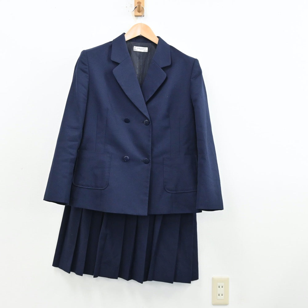 【中古】山形県 山形大学附属中学校 女子制服 4点（ブレザー・ベスト・スカート）sf012619