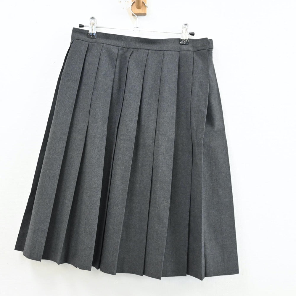 【中古】山形県 東海大学山形高等学校 女子制服 3点（シャツ・ニット・スカート）sf012622