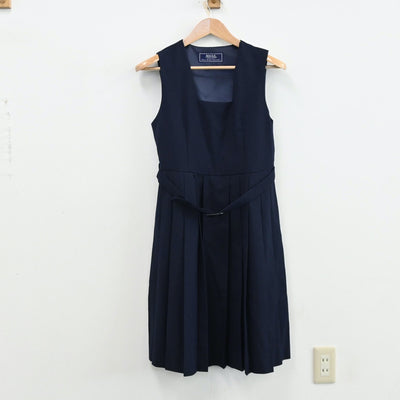 【中古】埼玉県 八潮市立八條中学校 女子制服 3点（セーラー服・ジャンパースカート）sf012632