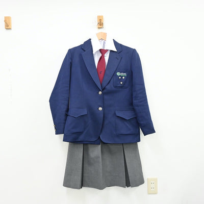 【中古】兵庫県 立花中学校 女子制服 4点（ブレザー・シャツ・スカート）sf012638