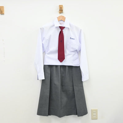 【中古】兵庫県 立花中学校 女子制服 4点（ブレザー・シャツ・スカート）sf012638