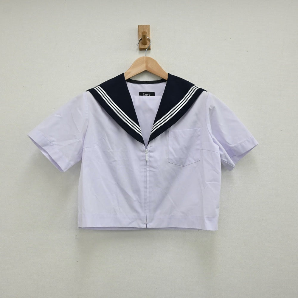 【中古】愛知県 美和中学校 女子制服 3点（セーラー服・スカート）sf012645