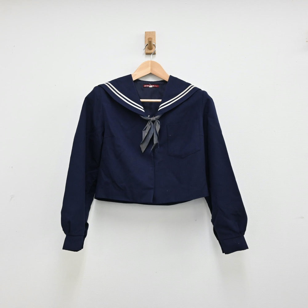 【中古】和歌山県 貴志中学校 女子制服 3点（セーラー服・スカート）sf012648