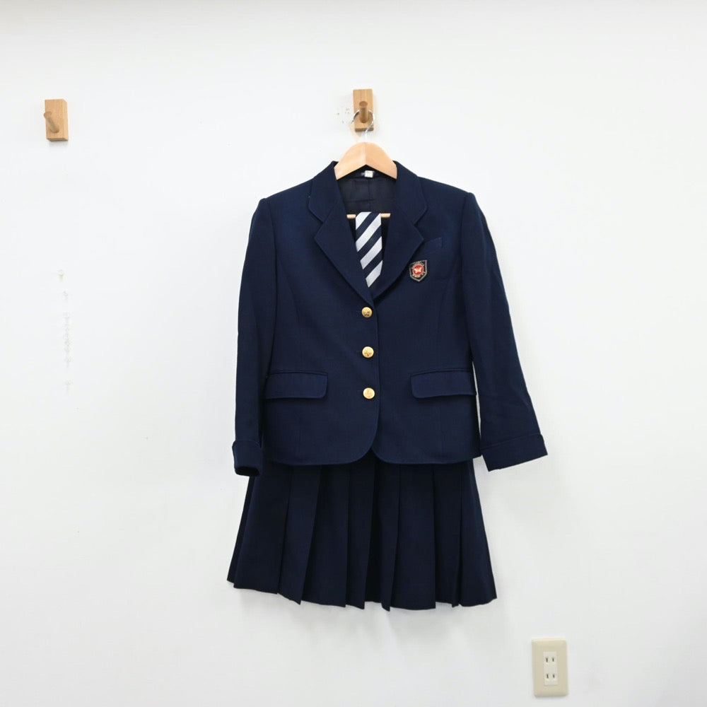 【中古】埼玉県 埼玉県立越谷南高校 女子制服 5点（ブレザー・ベスト・スカート）sf012650