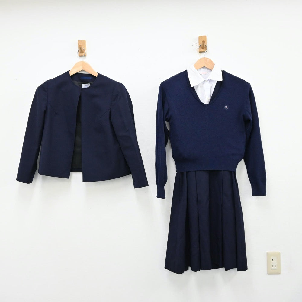 中古制服】和歌山県 和歌山信愛高等学校 女子制服 4点（ブレザー