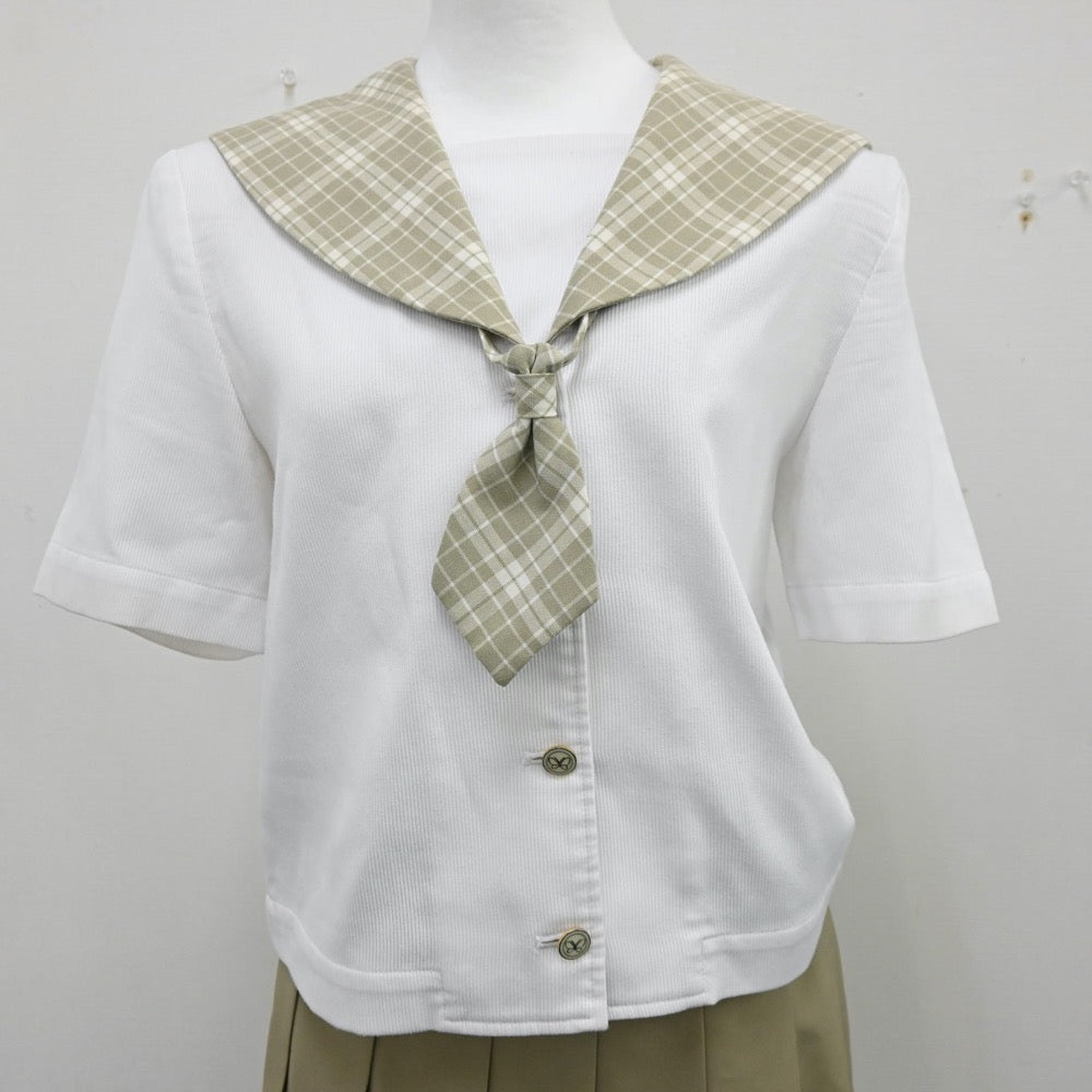 【中古】埼玉県 埼玉県立越谷南高校 女子制服 3点（セーラー服・スカート）sf012654