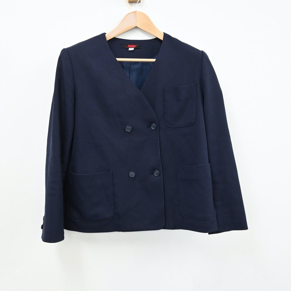 【中古】広島県 福山市立東中学校 女子制服 3点（ブレザー・ジャンパースカート・スカート）sf012655