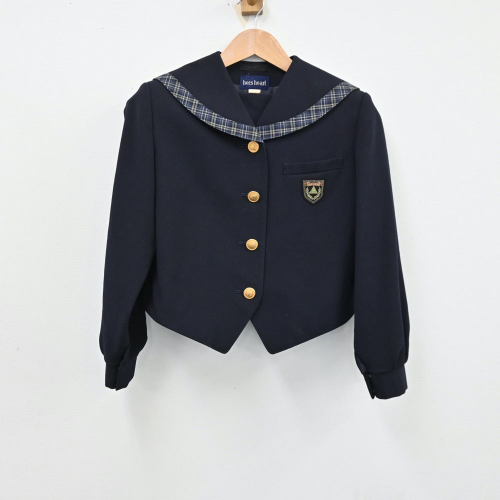 【中古】福岡県 八女学院高等学校 女子制服 2点（ブレザー・スカート）sf012662