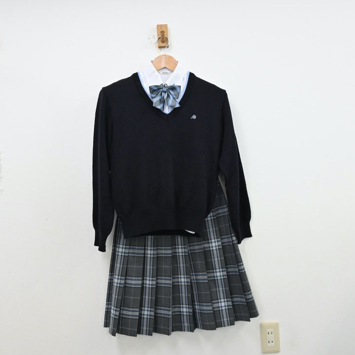 【中古制服】兵庫県 松陽高等学校 女子制服 5点（ブレザー・シャツ・ニット・スカート）sf012666【リサイクル学生服】 | 中古制服通販パレイド