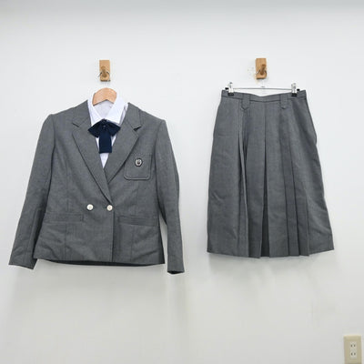 【中古】大阪府 四天王寺中学校・高等学校 女子制服 4点（ブレザー・シャツ・スカート）sf012667