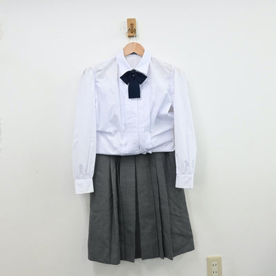 【中古】大阪府 四天王寺中学校・高等学校 女子制服 4点（ブレザー・シャツ・スカート）sf012667