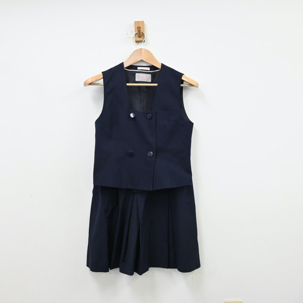 【中古】埼玉県 所沢北高等学校 女子制服 2点（ベスト・スカート）sf012677