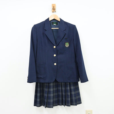【中古】広島県 城南中学校 女子制服 2点（ブレザー・スカート）sf012687