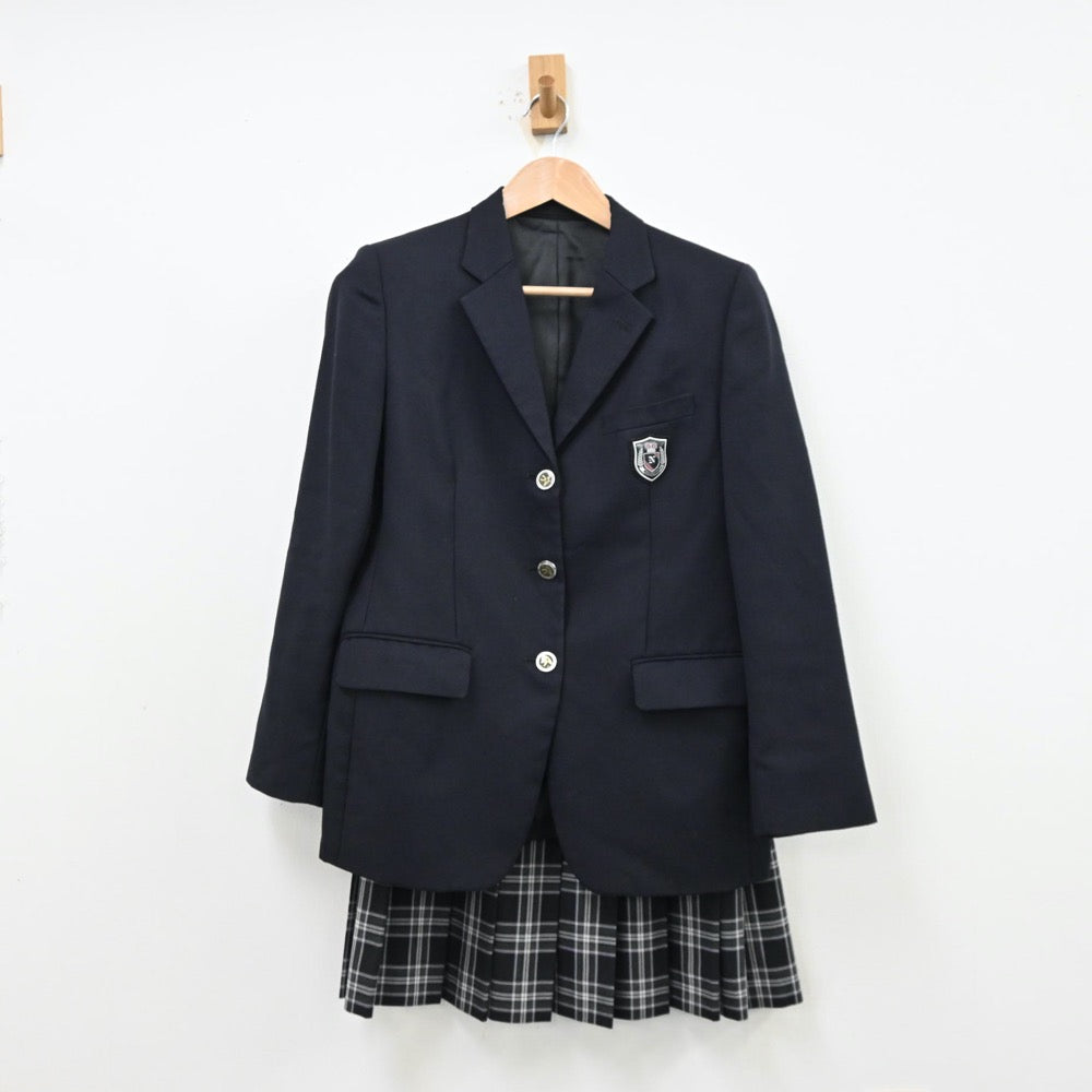 【中古】埼玉県 滑川総合高等学校 女子制服 2点（ブレザー・スカート）sf012691