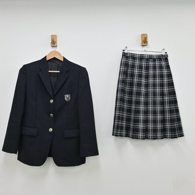 【中古】埼玉県 滑川総合高等学校 女子制服 2点（ブレザー・スカート）sf012691