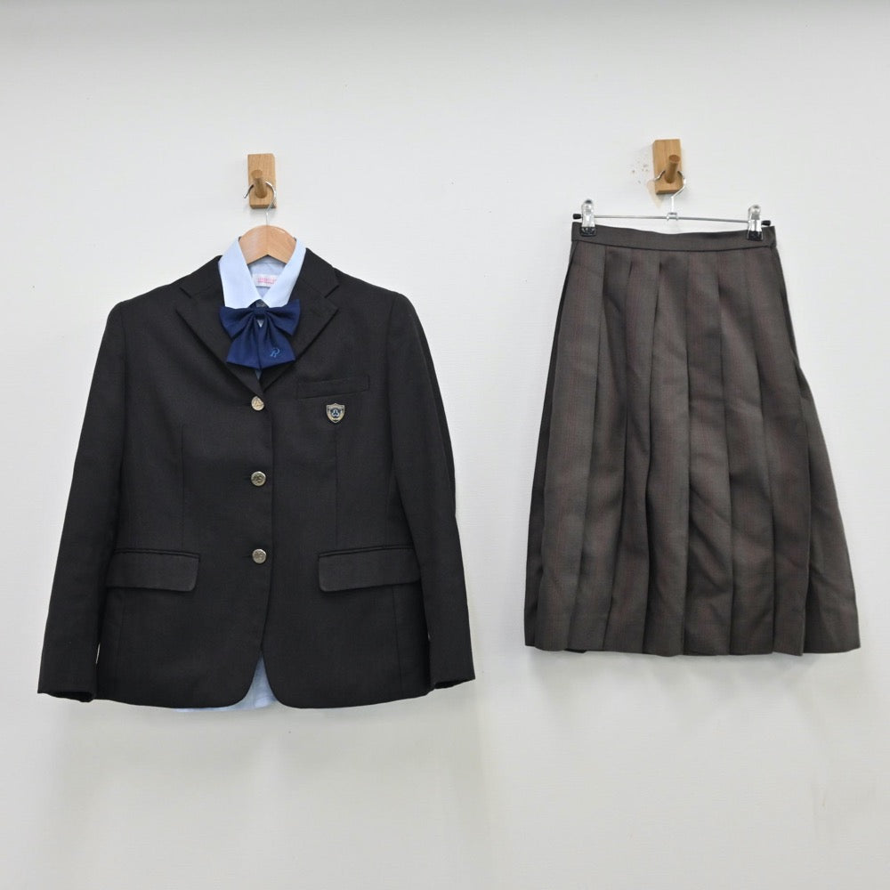 【中古】京都府 洛南高等学校 女子制服 4点（ブレザー・シャツ・スカート）sf012702