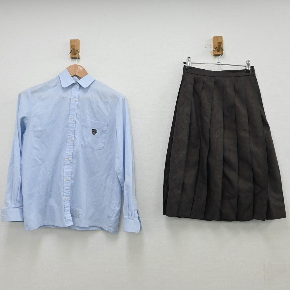 【中古】京都府 洛南高等学校 女子制服 3点（ブレザー・シャツ・スカート）sf012703