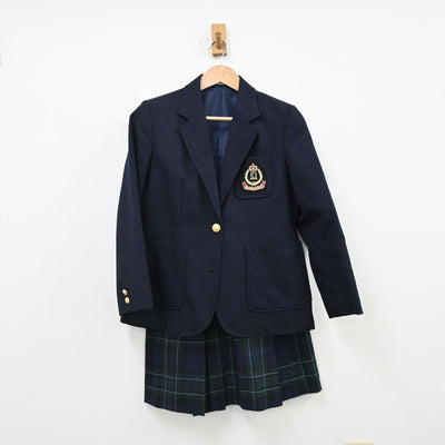 【中古】静岡県 静岡女子高等学校 女子制服 2点（ブレザー・スカート）sf012705