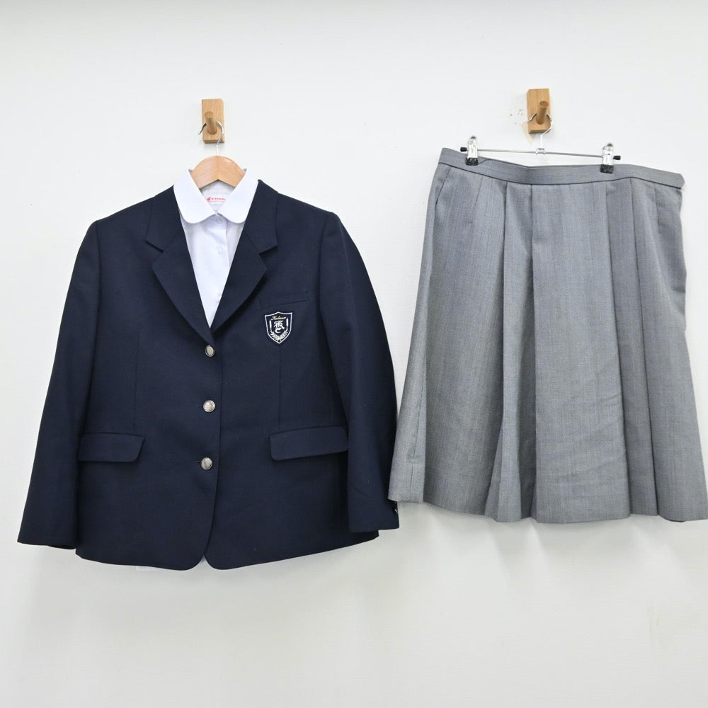 【中古】東京都 蒲原中学校 女子制服 3点（ブレザー・シャツ・スカート）sf012706