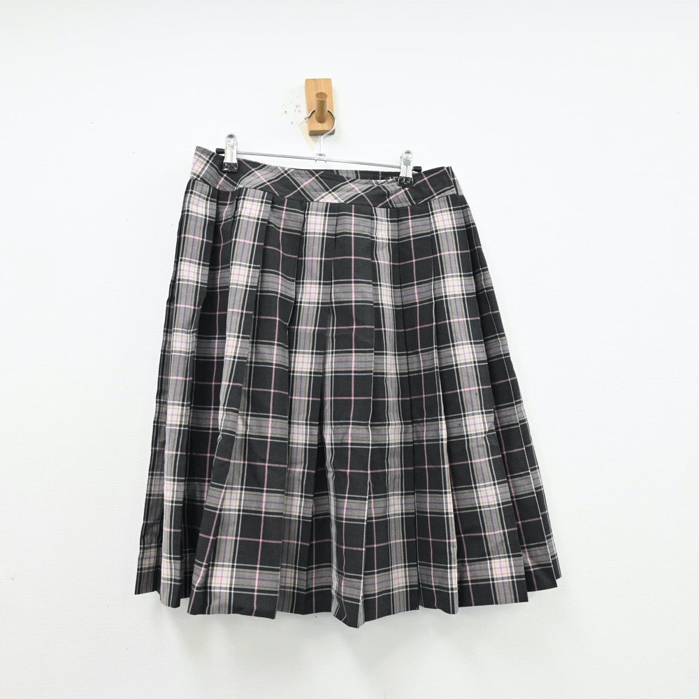 【中古】奈良県 奈良文化高等学校 女子制服 3点（シャツ・ニットベスト・スカート）sf012723