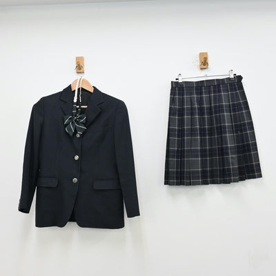 【中古】神奈川県 川崎北高等学校 女子制服 3点（ブレザー・スカート）sf012724