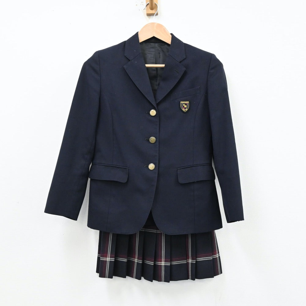 【中古】東京都 小平南高等学校 女子制服 6点（ブレザー・スカート）sf012736