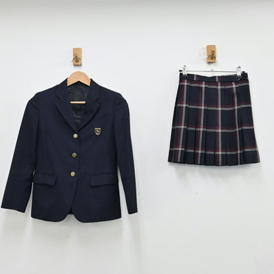 【中古】東京都 小平南高等学校 女子制服 6点（ブレザー・スカート）sf012736