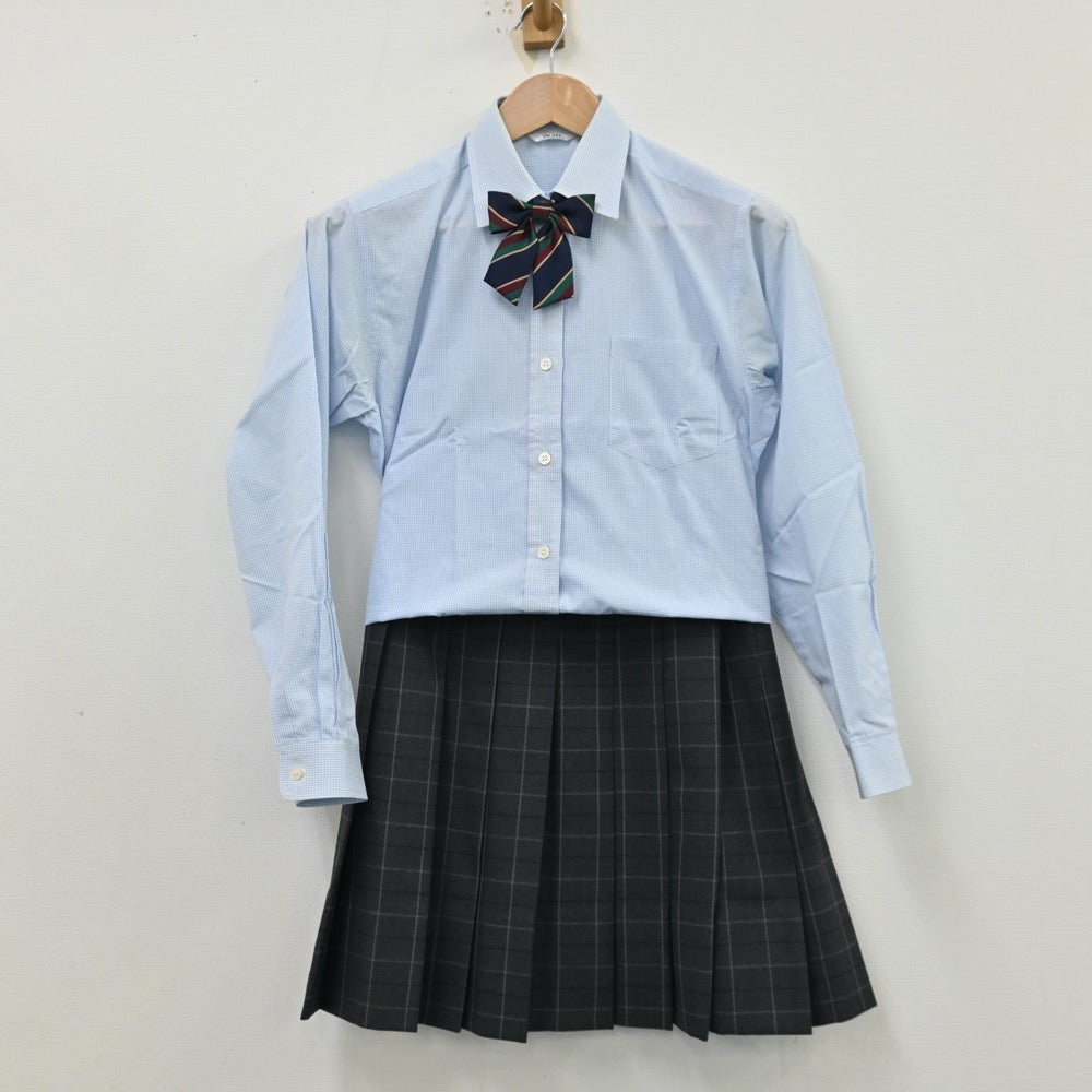 【中古】兵庫県 祥雲館高等学校 女子制服 4点（ブレザー・シャツ・スカート）sf012741