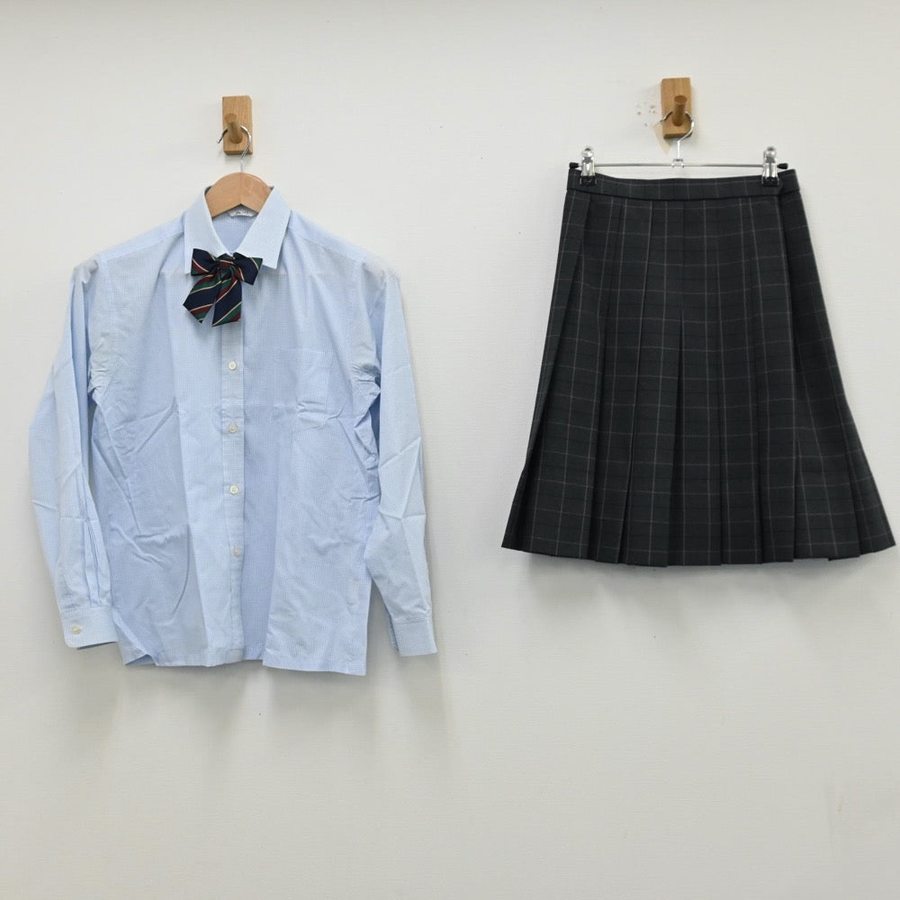 【中古】兵庫県 祥雲館高等学校 女子制服 4点（ブレザー・シャツ・スカート）sf012741